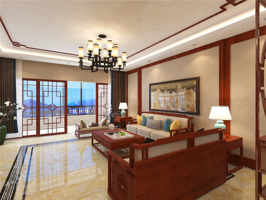 邯鄲裝修案例御趙金臺(tái)中式180